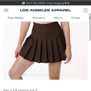 BROWN TENNIS SKIRT